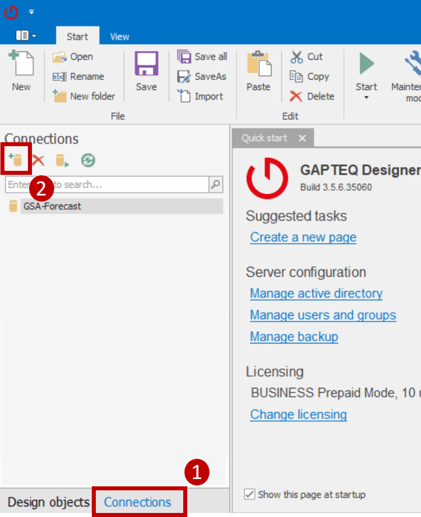 Tutorial 2: Setting up the database connection