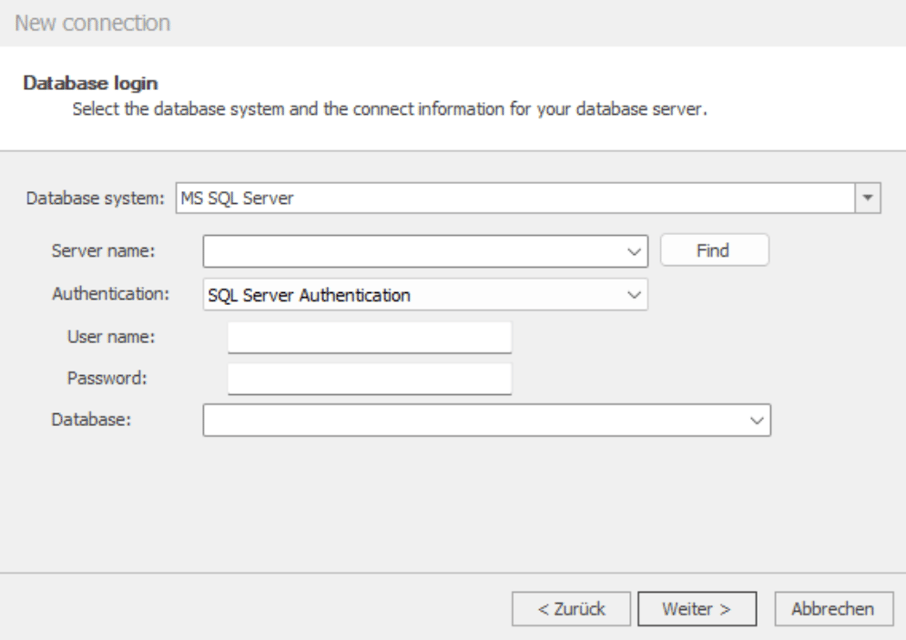 Tutorial 2: Setting up the database connection